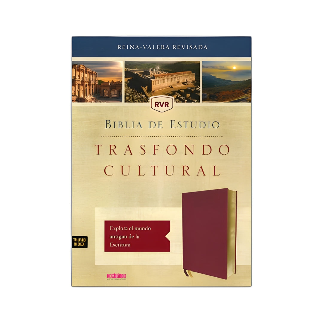 BIBLIA DE ESTUDIO TRASFONDO CULTURAL RVR1977 CON ÍNDICE (TAPA IMITACIÓN PIEL)