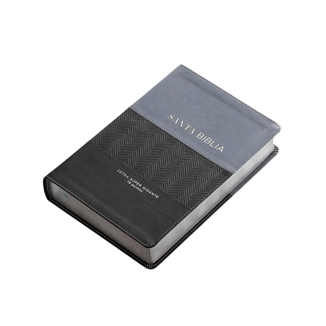 Biblia RVR60 Letra Súper Gigante i/piel Negro Geométrico