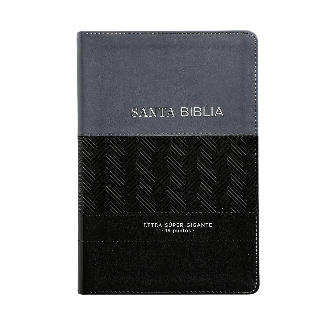 Biblia RVR60 Letra Súper Gigante i/piel Negro Geométrico