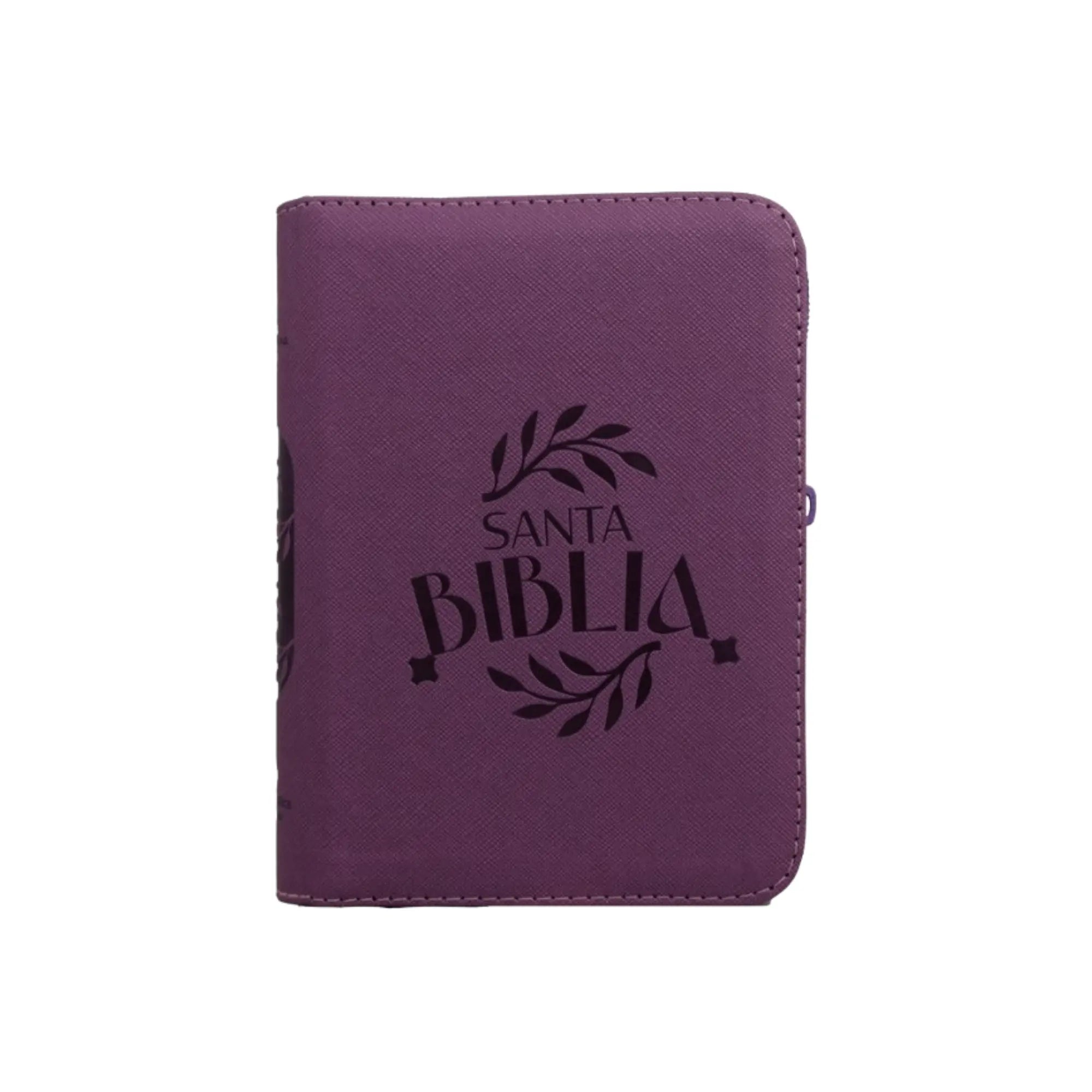Biblia Reina Valera 1960 Chica Letra Chica Imitación piel Uva