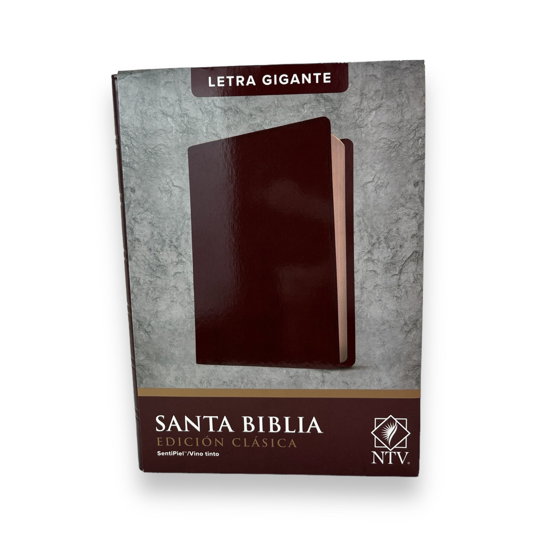 Santa Biblia NTV, Edición clásica, letra gigante (SentiPiel, Vino tinto)