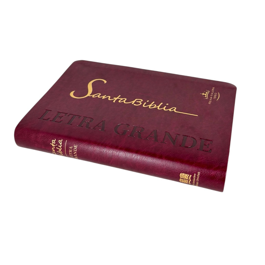 BIBLIA REINA VALERA 1960 LETRA GRANDE IMITACION PIEL VINO