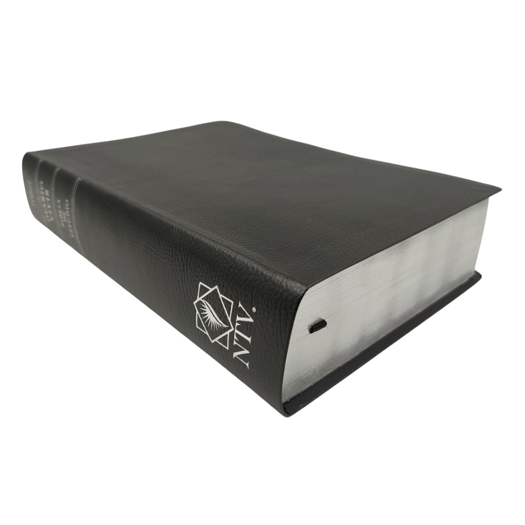 Biblia de estudio del diario vivir NTV (Piel fabricada, Negro, Índice, Letra Roja)