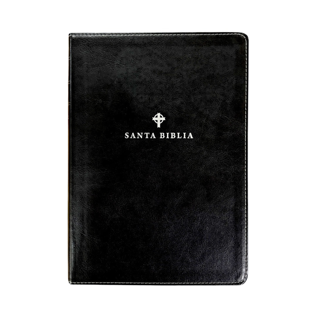 Santa Biblia NTV, Edición de referencia ultrafina, letra grande (SentiPiel, Negro)