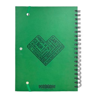 LIBRETA CON VERSÍCULOS Y DISEÑOS/ EL CONOCE MI NOMBRE VERDE