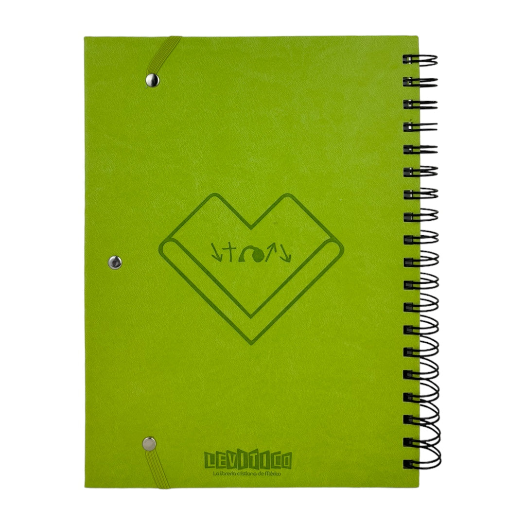 LIBRETA CON VERSÍCULOS Y DISEÑOS/ VERDE