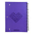 LIBRETA CON VERSÍCULOS Y DISEÑOS/ MORADO