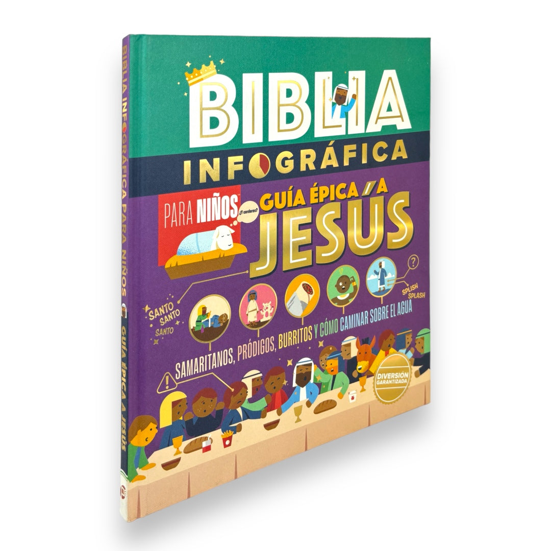 BIBLIA INFOGRÁFICA PARA NIÑOS : GUÍA ÉPICA A JESÚS