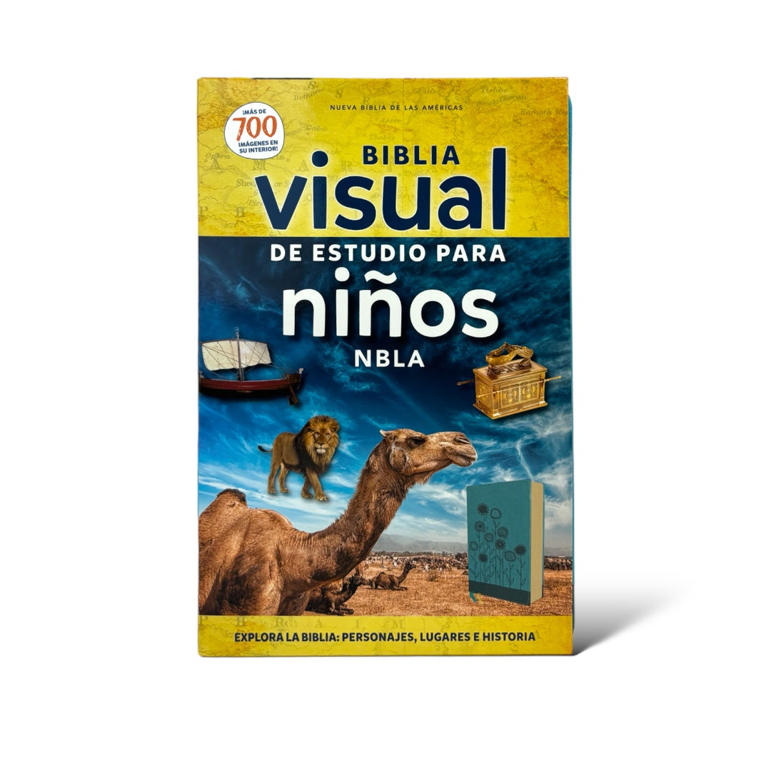 BIBLIA VISUAL DE ESTUDIO NBLA PARA NIÑOS/ TURQUESA IMIT PIEL