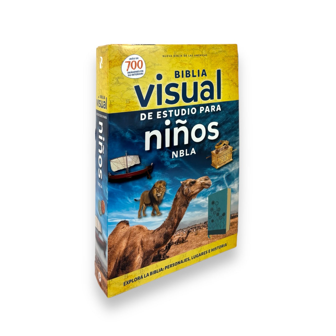 BIBLIA VISUAL DE ESTUDIO NBLA PARA NIÑOS/ TURQUESA IMIT PIEL