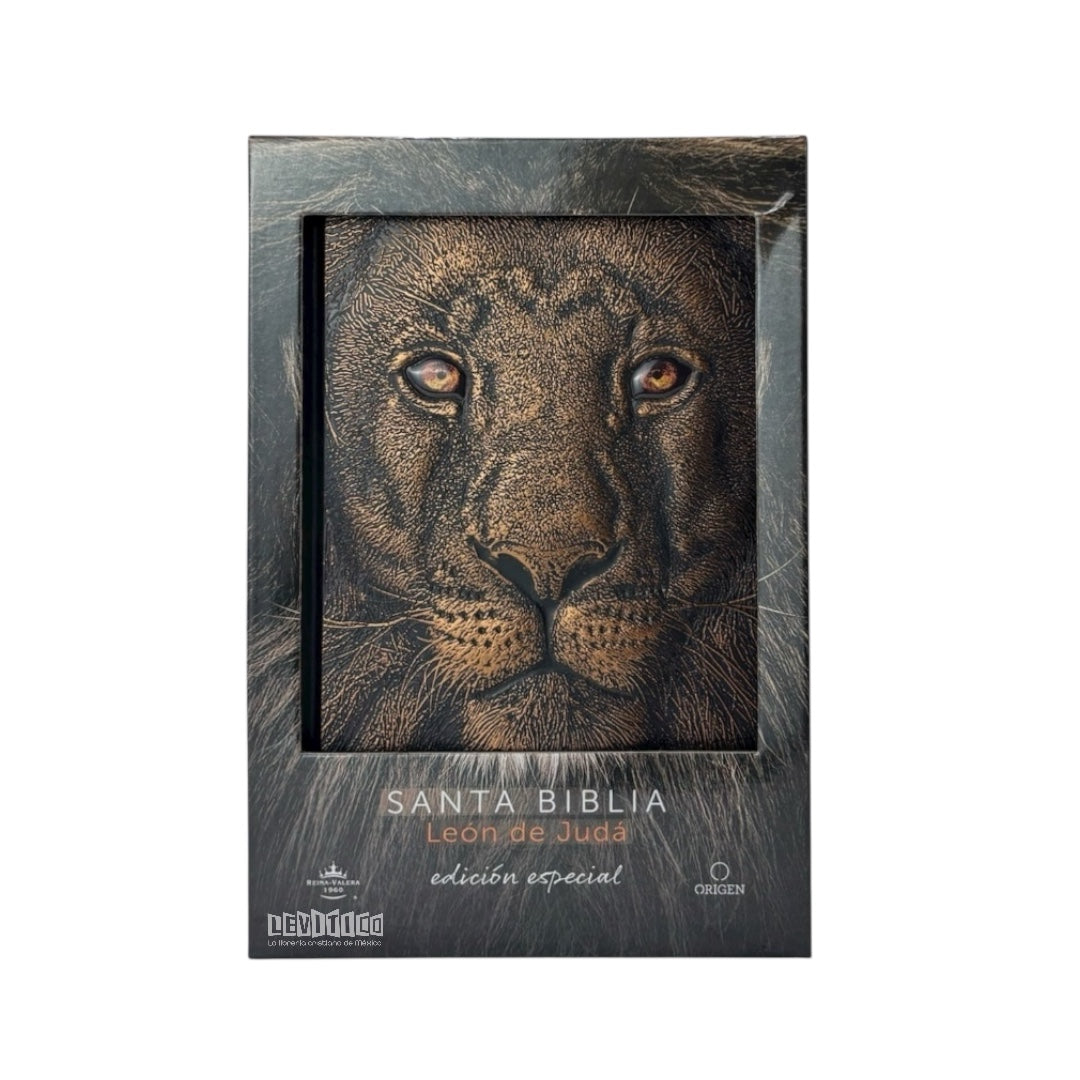 BIBLIA REINA VALERA 1960 LETRA GRANDE LEÓN DE JUDÁ EDICIÓN ESPECIAL BRONCE