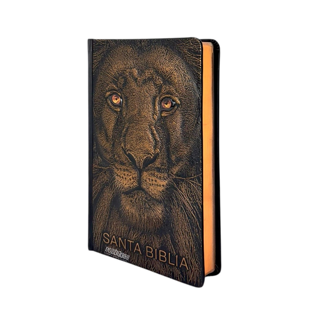 BIBLIA REINA VALERA 1960 LETRA GRANDE LEÓN DE JUDÁ EDICIÓN ESPECIAL BRONCE