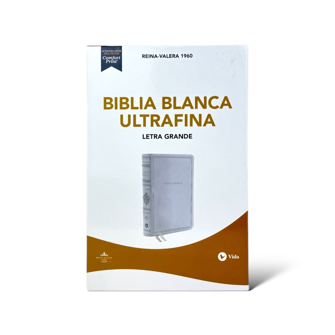 BIBLIA REINA VALERA 1960  BLANCA ULTRAFINA BODA