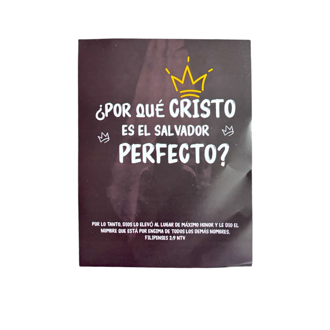 ¿POR QUÉ CRISTO ES EL SALVADOR PERFECTO? (Folleto Evangelístico) 100 piezas