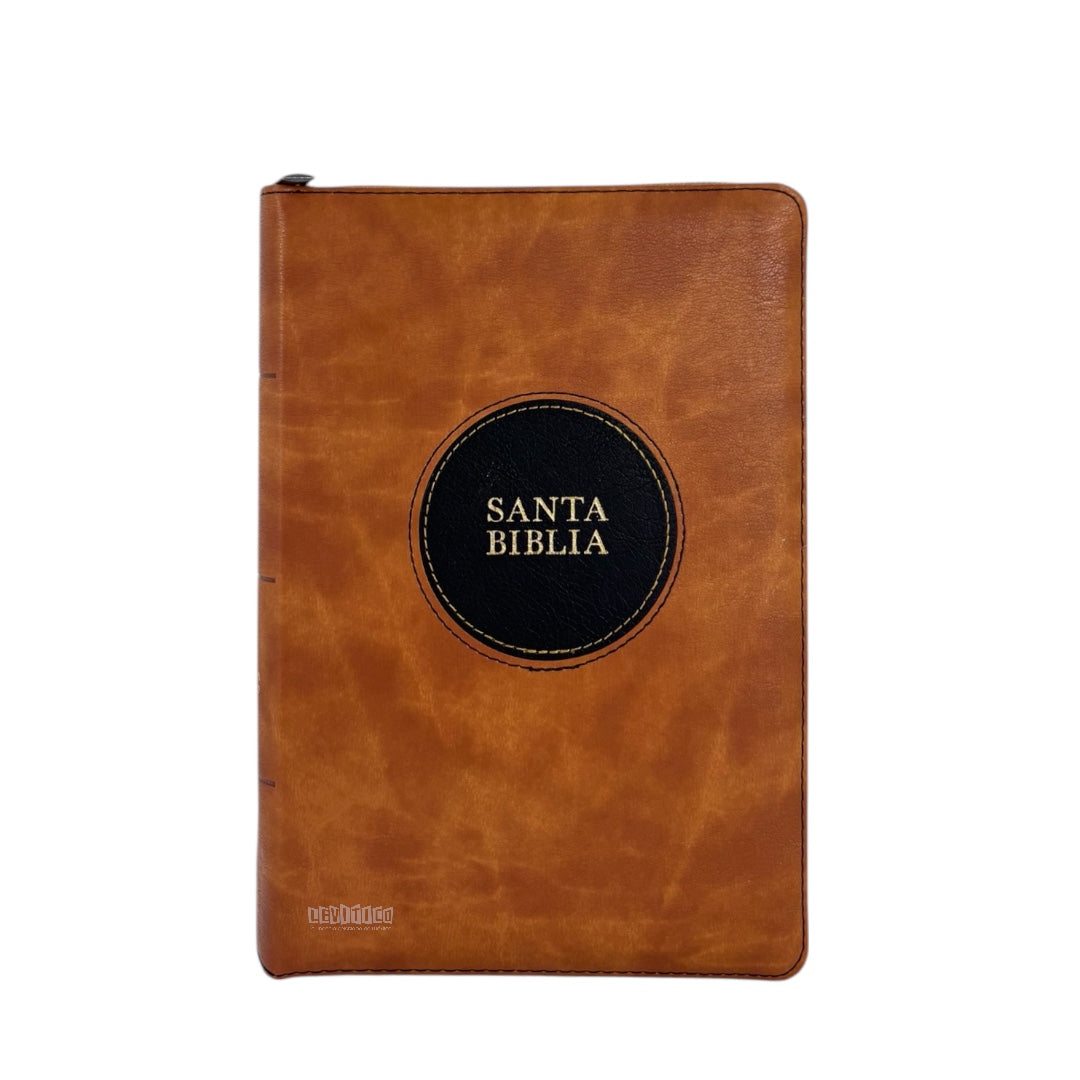 BIBLIA RVR 1960 LETRA GIGANTE MANUAL SIMIL PIEL CIERRE/ INDICE CAOBA NEGRO