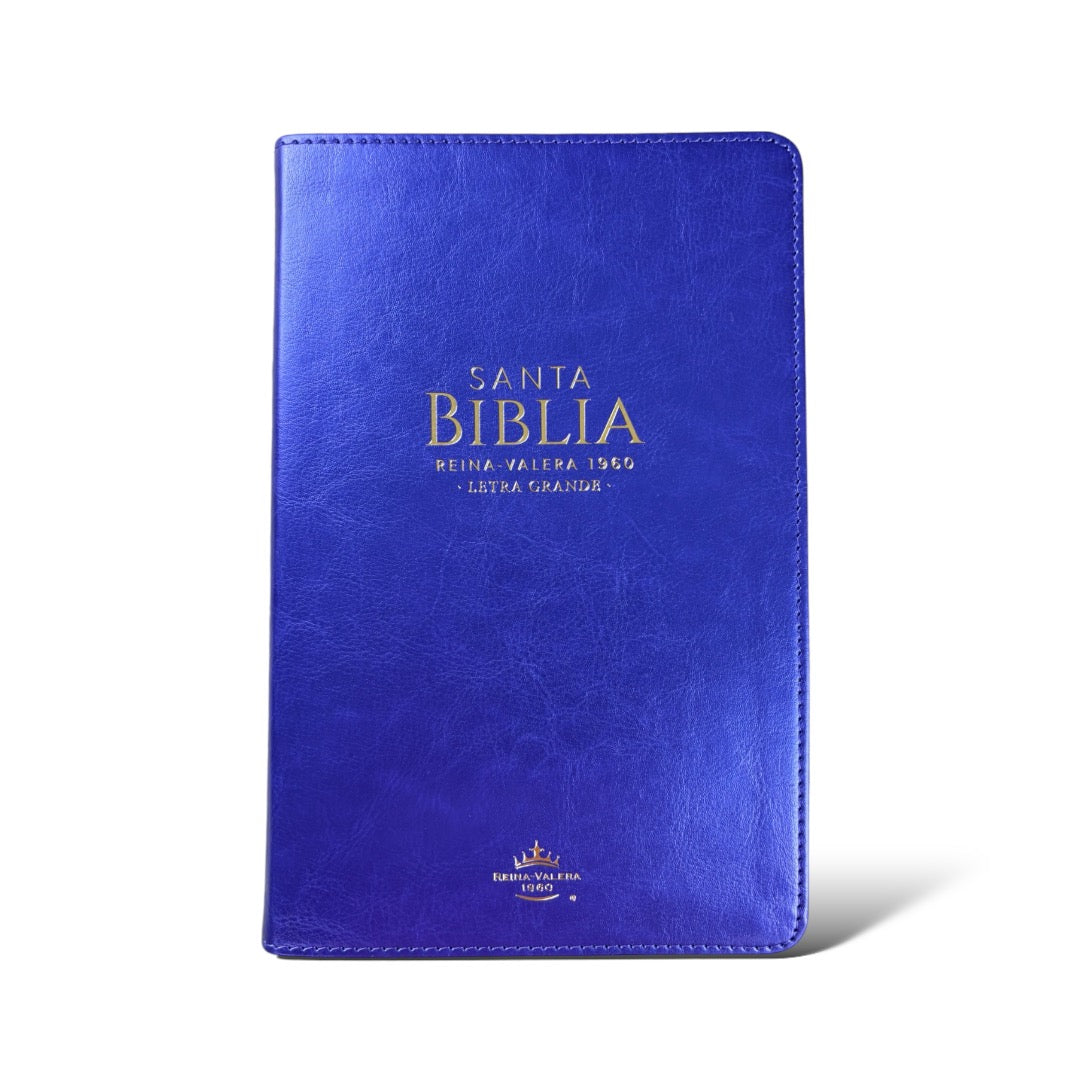 BIBLIA REINA VALERA 1960 LETRA GRANDE IMIT PIEL MORADO INIDCE