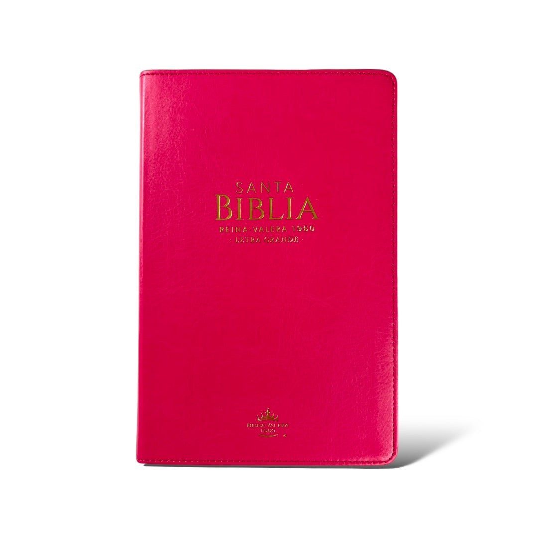 BIBLIA REINA VALERA 1960 CLASICA IMIT PIEL FUCSIA/INIDCE