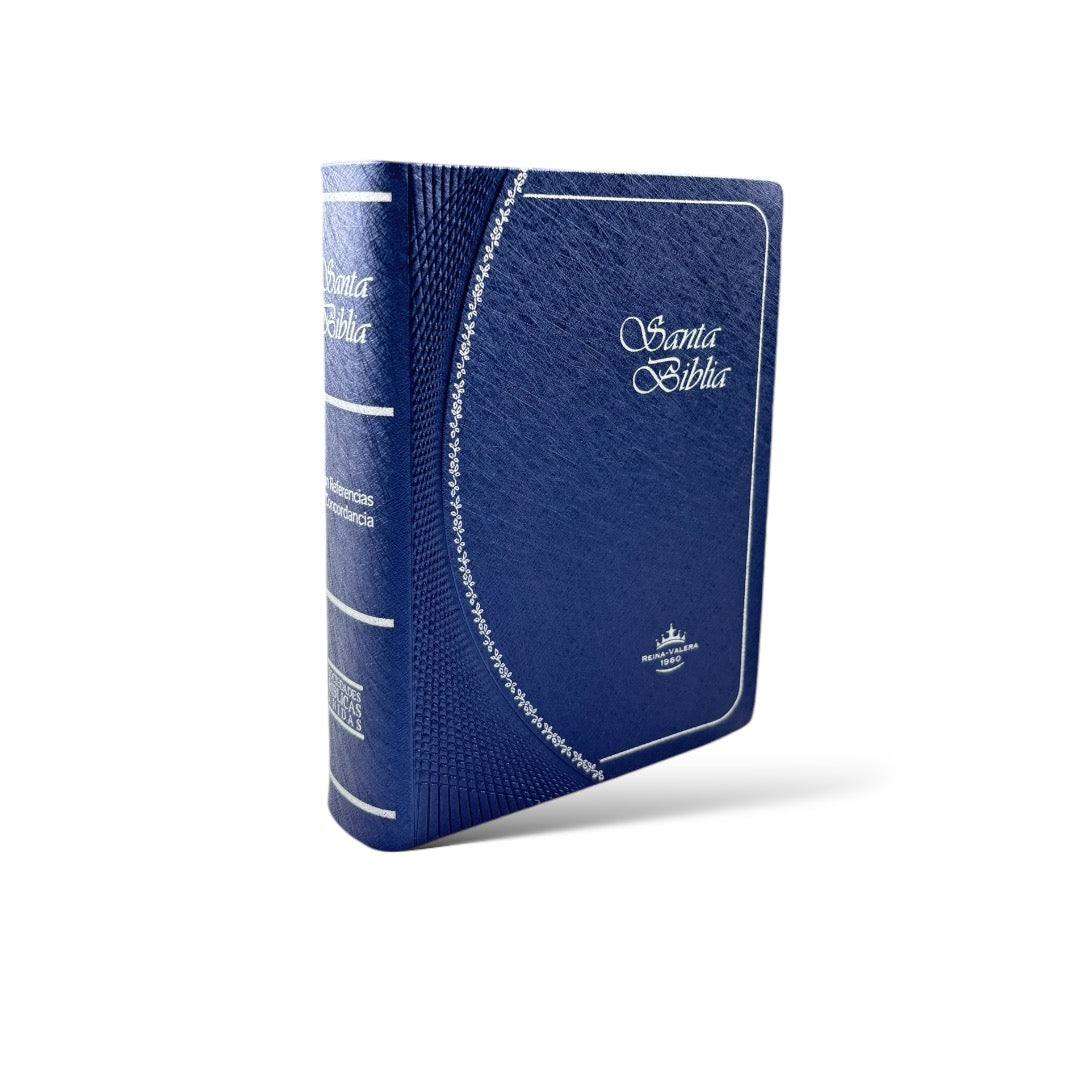 BIBLIA REINA VALERA 1960 TAMAÑO BOLSILLO OCEANO AZUL