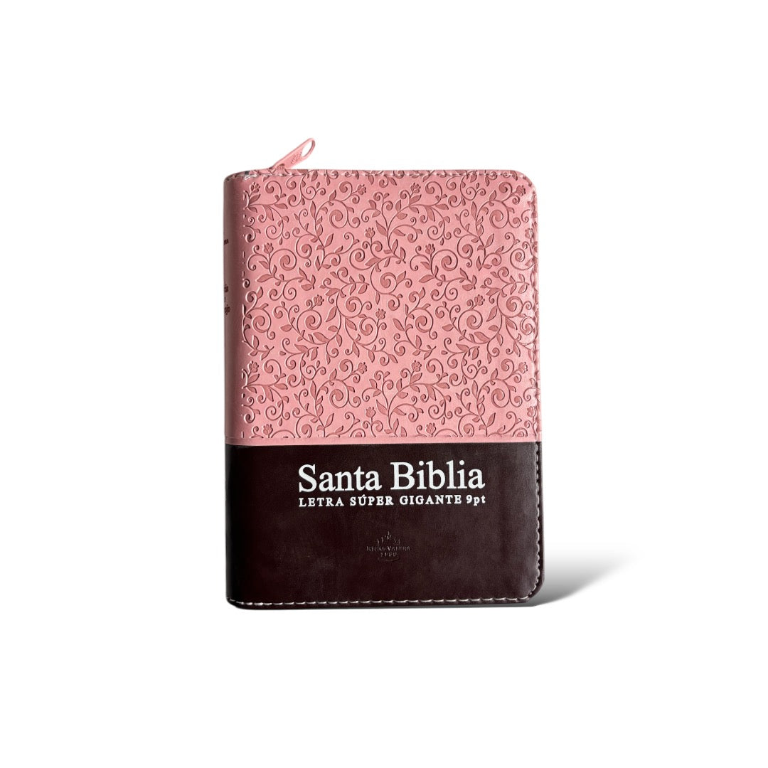 BIBLIA REINA VALERA 1960 TAMAÑO BOLSILLO  ROSA/MARRON