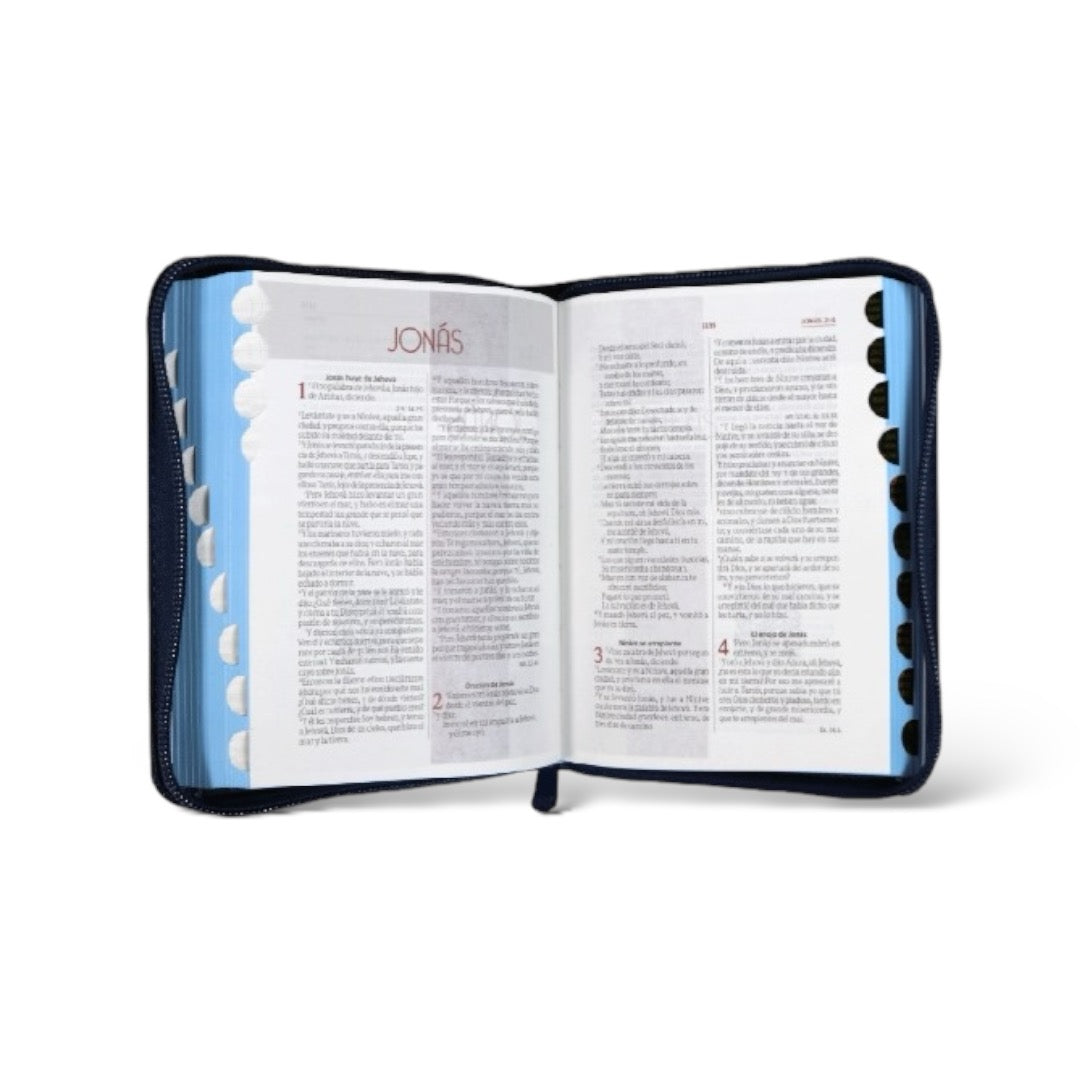 BIBLIA REINA VALERA 1960 TAMAÑO BOLSILLO JEANS AZUL