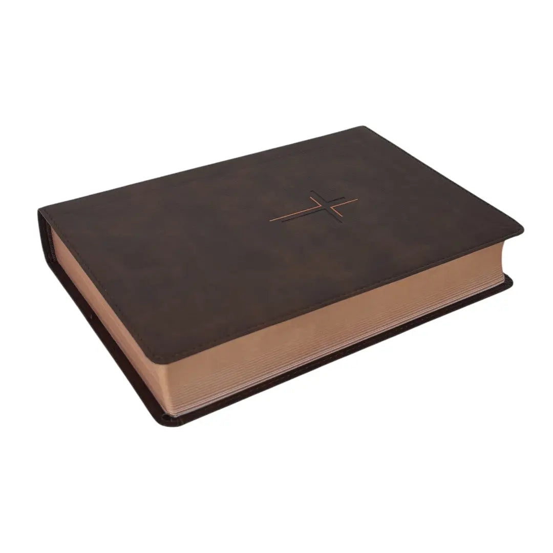 Biblia Reina valera 1960 letra grande manual edicion especial simil piel cafe tierra
