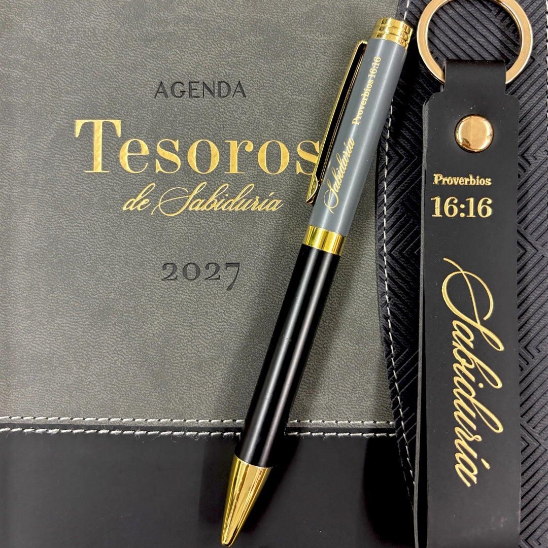 AGENDA TESOROS DE SABIDURIA 2027 (MODELO CABALLERO NEGRO)