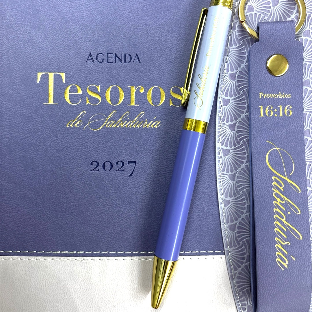 AGENDA TESOROS DE SABIDURIA 2027 ( MODELO LILA DAMA)