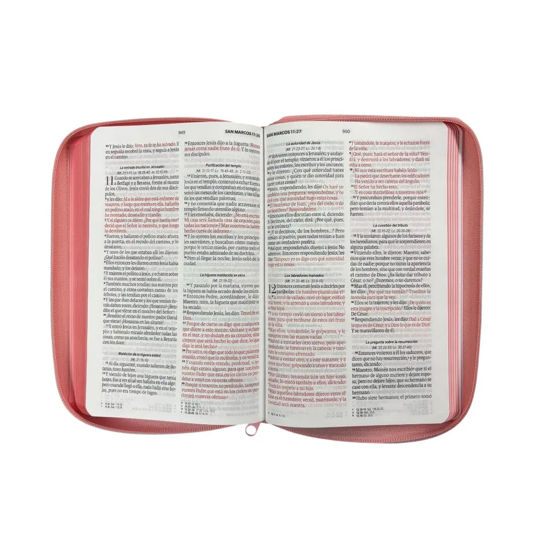 Biblia Rvr 1960 obsequios y premios coral mariposa c/ cierre