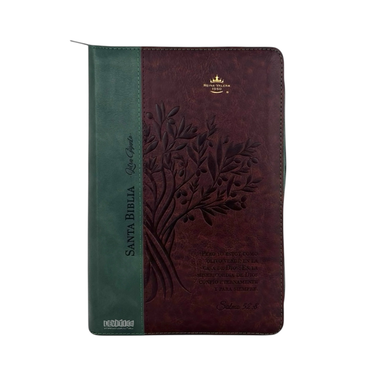 BIBLIA REINA VALERA 1960 LETRA GIGANTE MANUAL C/CIERRE OLIVO