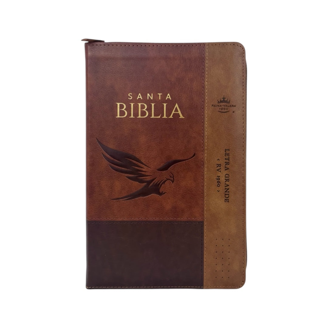 BIBLIA REINA VALERA 1960 LETRA GRANDE IMITACION PIEL C/CIERRE ÍNDICE AGUILA