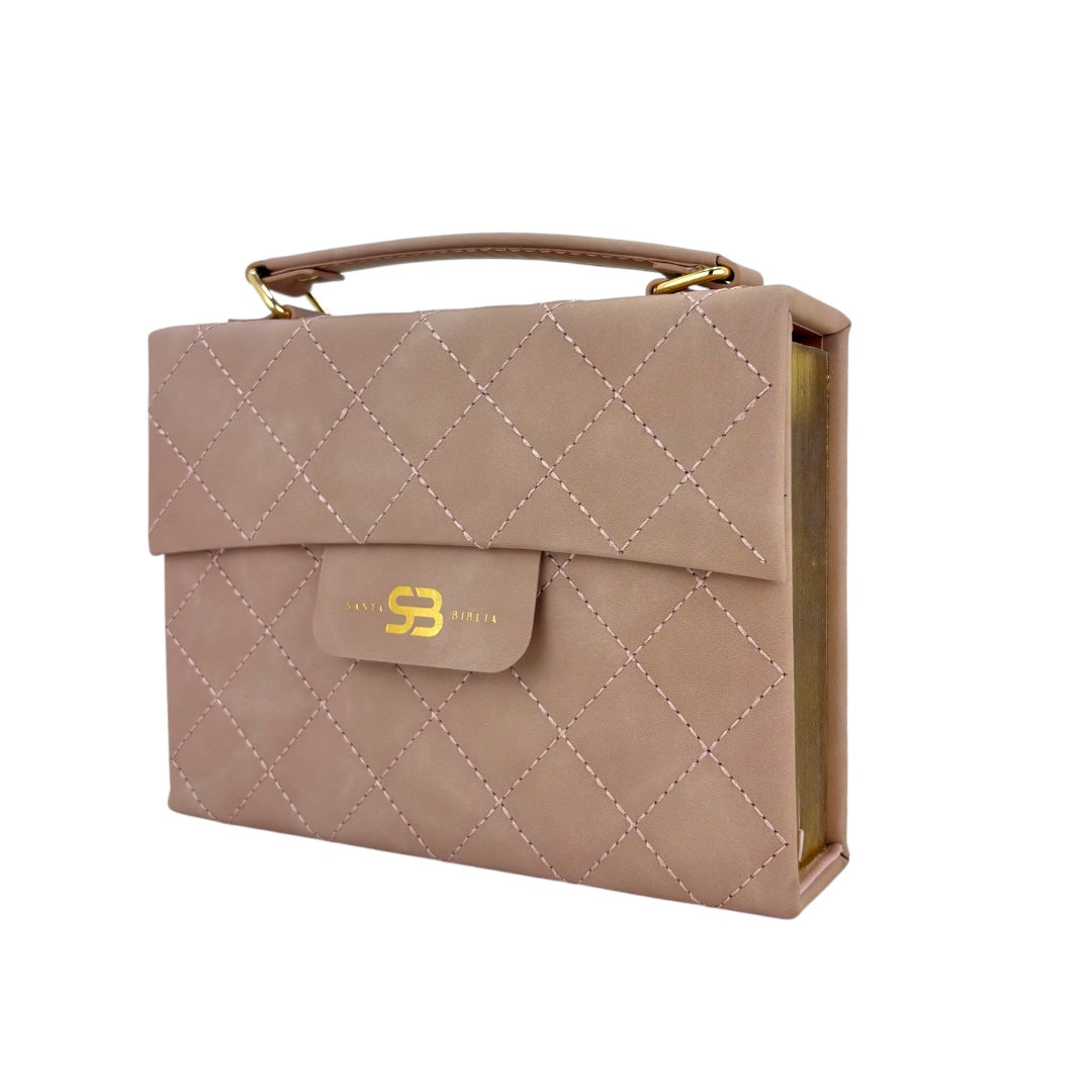 Santa Biblia Cartera con Broche Magnético Compacta RV1960 Beige