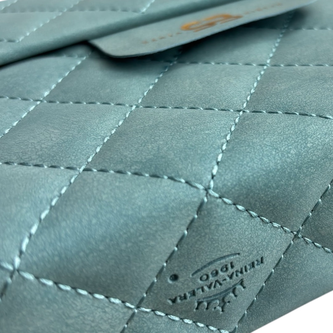 Santa Biblia Cartera con Broche Magnético Compacta RV1960 Azul claro