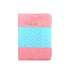 BIBLIA COMPACTA REINA VALERA IMITACION PIEL ROSA/AZUL C/CIERRE Y INDICE LETRA GRANDE