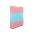 BIBLIA COMPACTA REINA VALERA IMITACION PIEL ROSA/AZUL C/CIERRE Y INDICE LETRA GRANDE