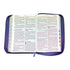 BIBLIA REINA VALERA 1960 LETRA SÚPER GIGANTE IMITACIÓN PIEL DE ALTA CALIDAD FLORES LILA C/CIERRE INDICE