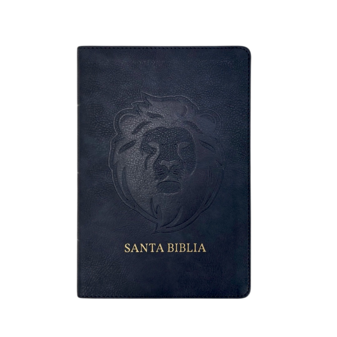 BIBLIA REINA VALERA 1960 LETRA GRANDE MANUAL LEÓN CENIZA EDICIÓN ESPECIAL