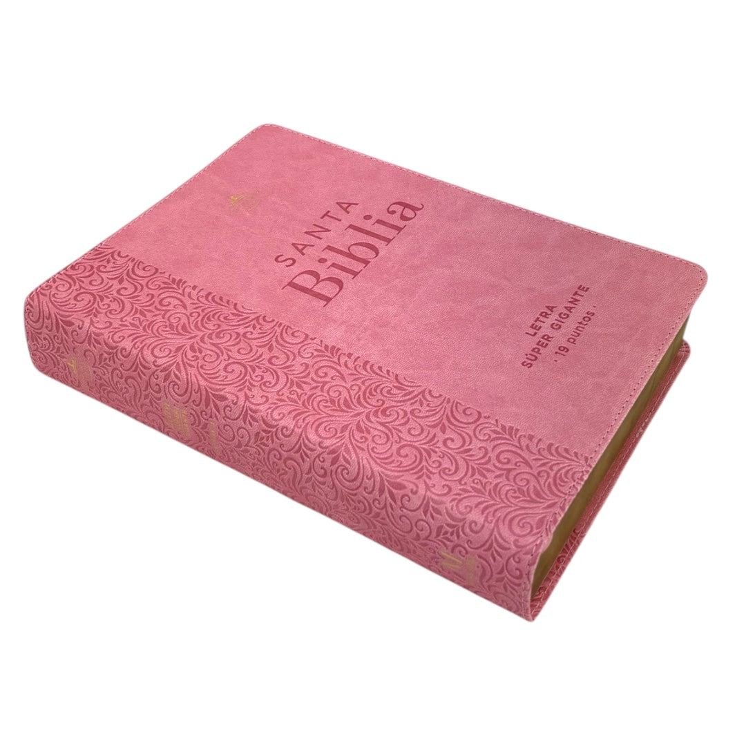 BIBLIA REINA VALERA 1960 LETRA SUPER GIGANTE FLORAL C/INDICE