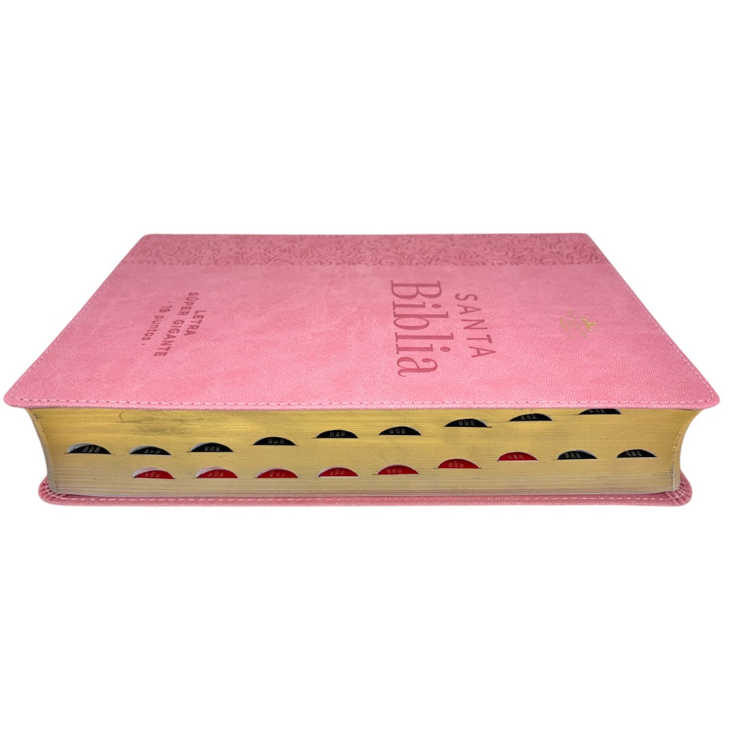 BIBLIA REINA VALERA 1960 LETRA SUPER GIGANTE FLORAL C/INDICE