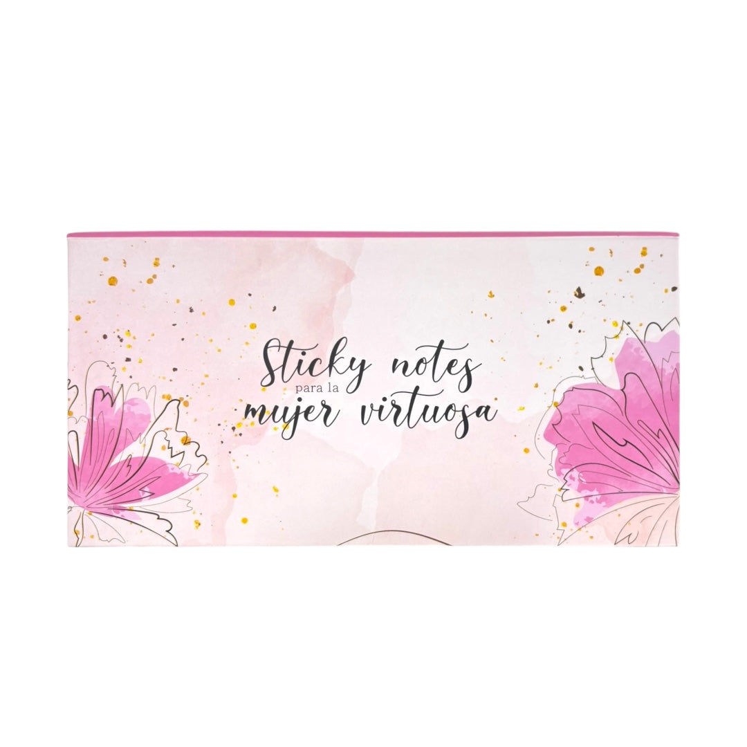 ESTUCHE CON NOTAS ADHESIVAS 4 MODELOS DIFERENTES MUJER VIRTUOSA