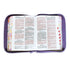Biblia con Cierre Letra Grande 12 puntos para Mujer RV1960 lila con indice