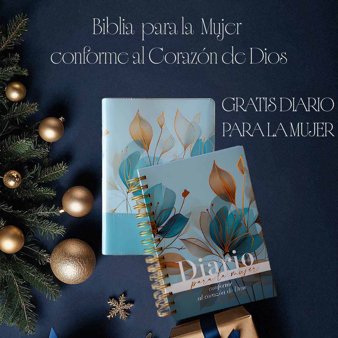BIBLIA PARA LA MUJER CONFORME AL CORAZÓN DE DIOS Y DEVOCIONAL DE REGALO