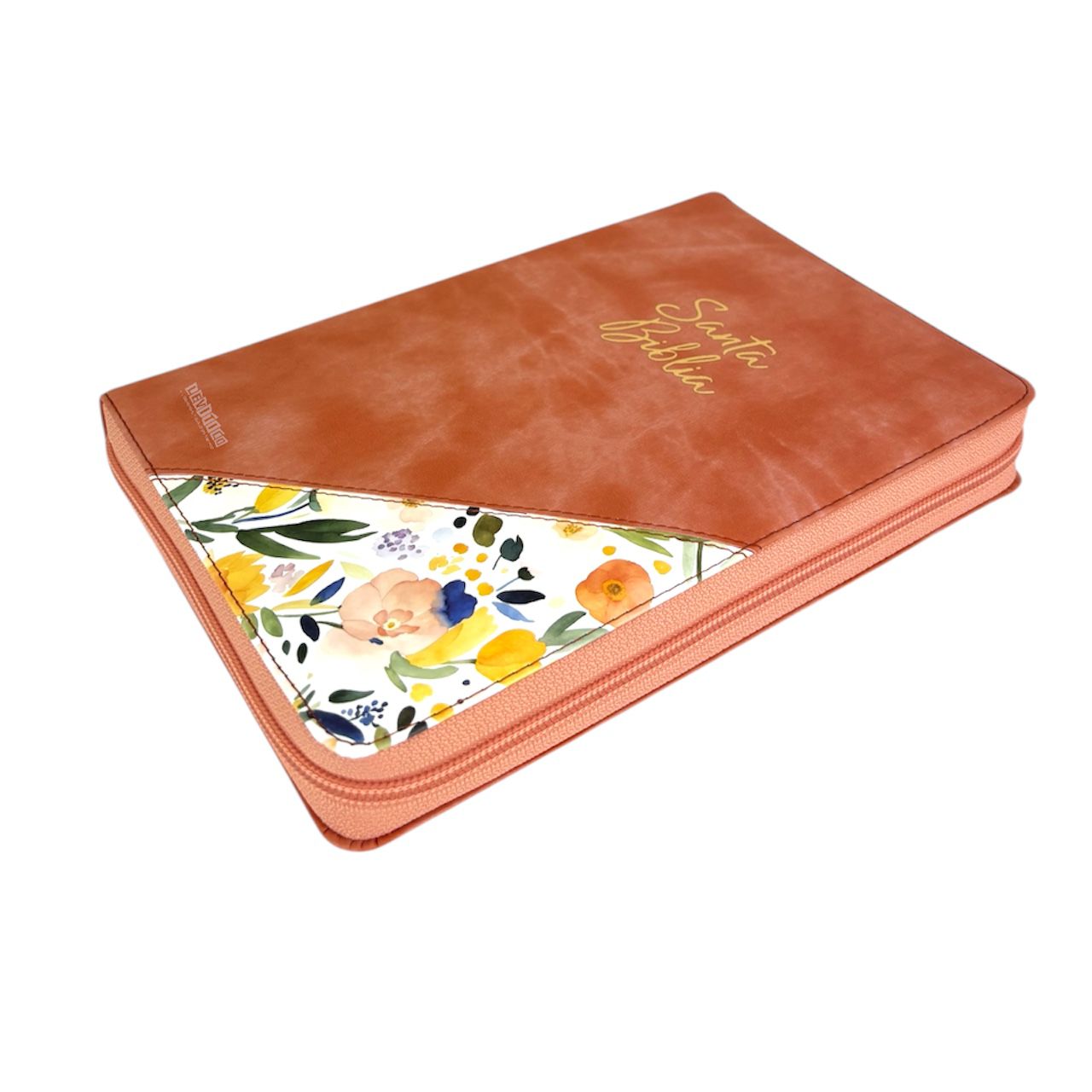 BIBLIA REINA VALERA 1960 LETRA GRANDE EDICIÓN LIMITADA CORAL FLORAL CIERRE/INDICE