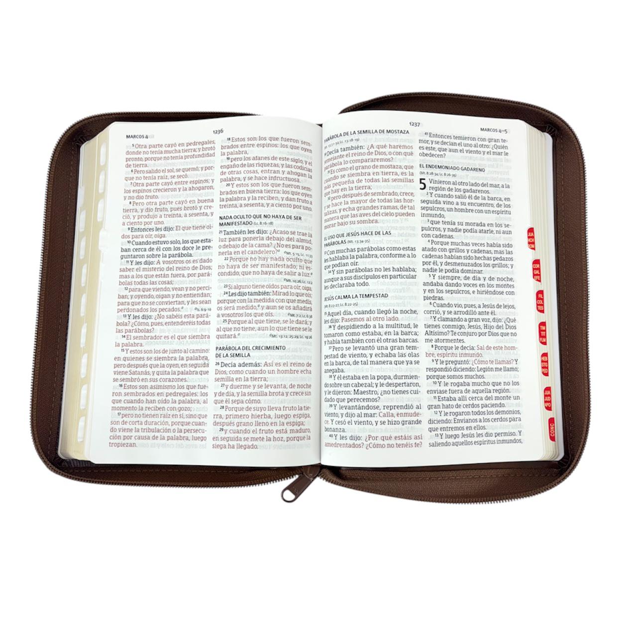 BIBLIA RVR 1960 LETRA GRANDE MANUAL CAFE RELIEVE INDICE/CIERRE