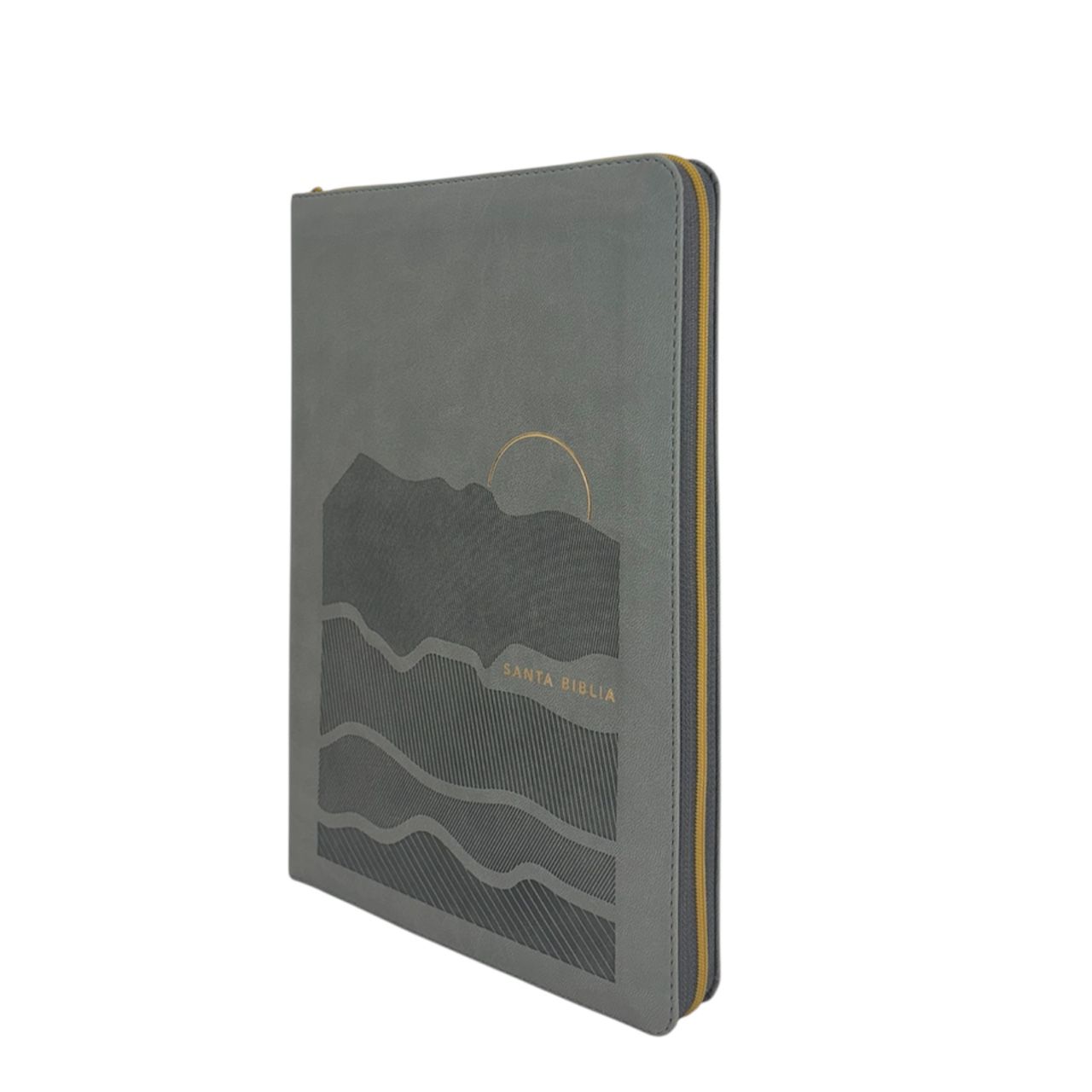 BIBLIA ULTRAFINA NTV LETRA GRANDE SENTIPIEL ZIPER GRIS