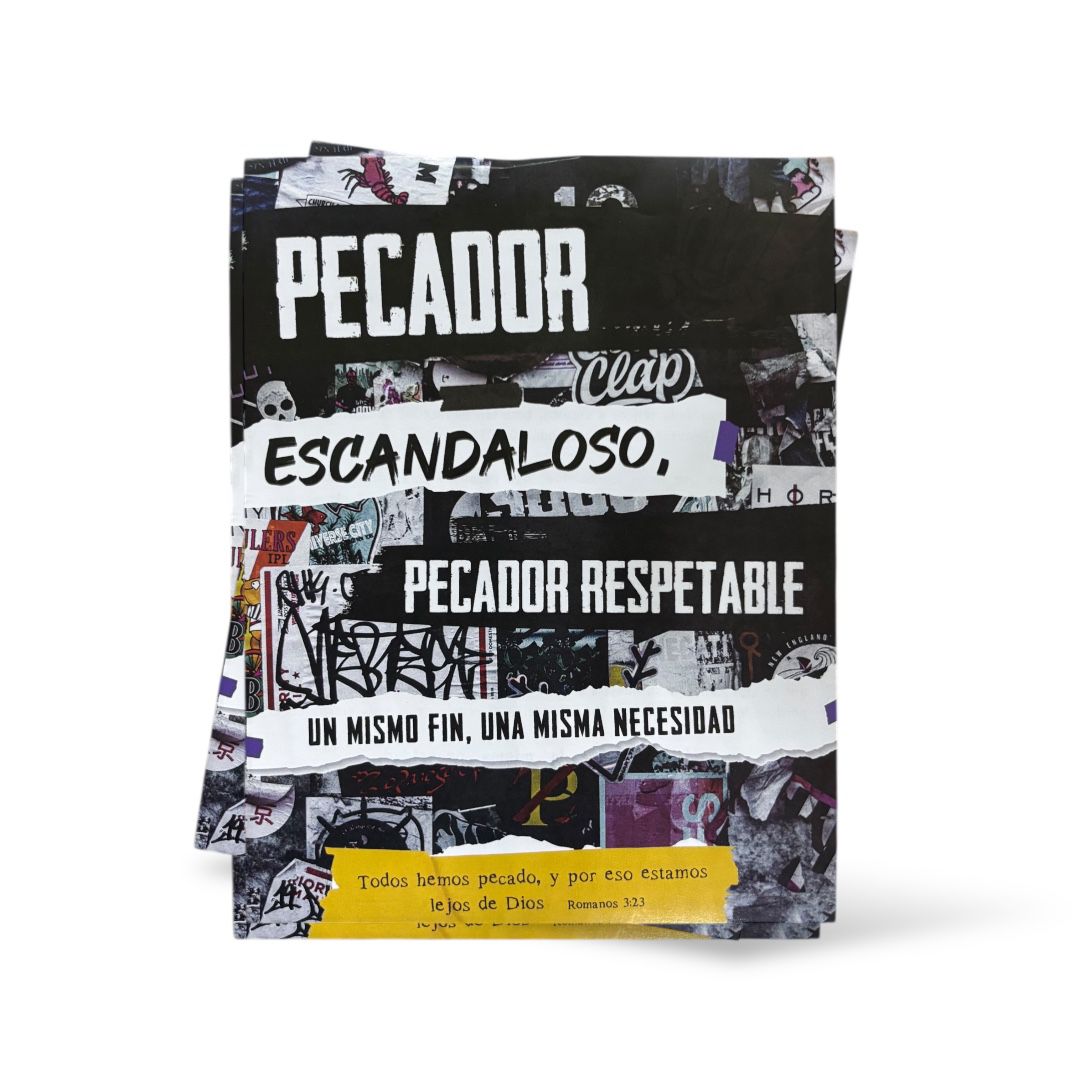 PECADOR, ESCANDALOSO,PECADOR RESPETABLE (FOLLETO EVANGELISTICO 100 PIEZAS )
