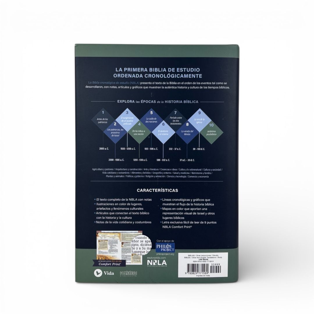 BIBLIA NBLA CRONOLOGICA DE ESTUDIO TAPA DURA