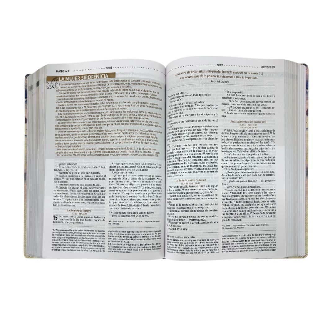 BIBLIA NVI DE ESTUDIO PARA MUJER TELA LILA