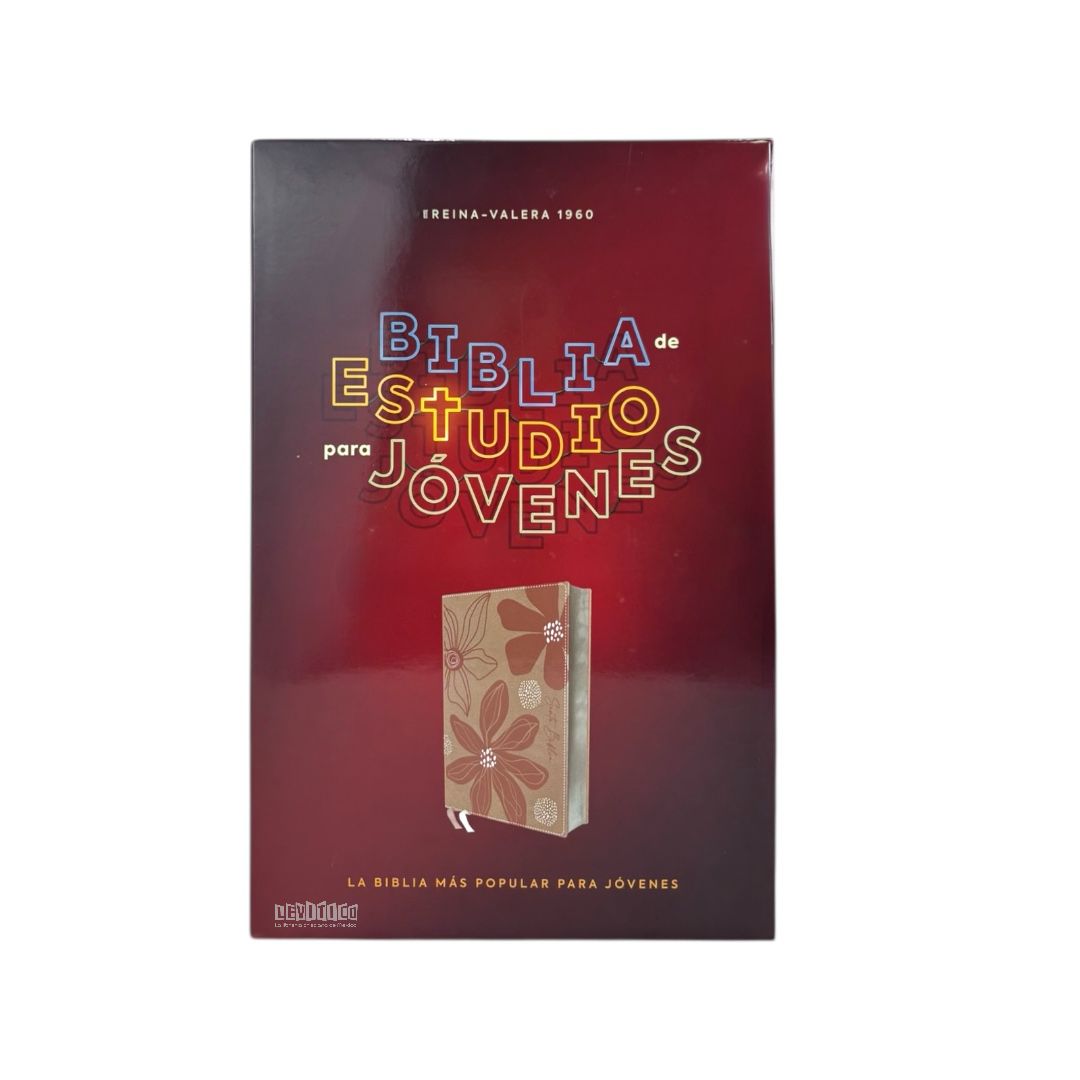 BIBLIA REINA VALERA 1960 DE ESTUDIO PARA JOVENES ROSA ORO