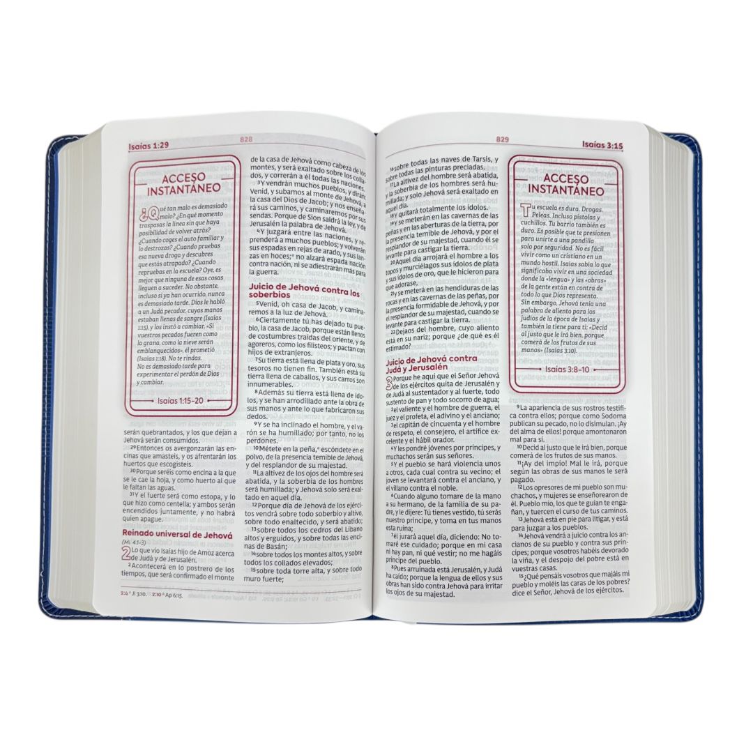 BIBLIA REINA VALERA 1960 DE ESTUDIO PARA JOVENES AZUL