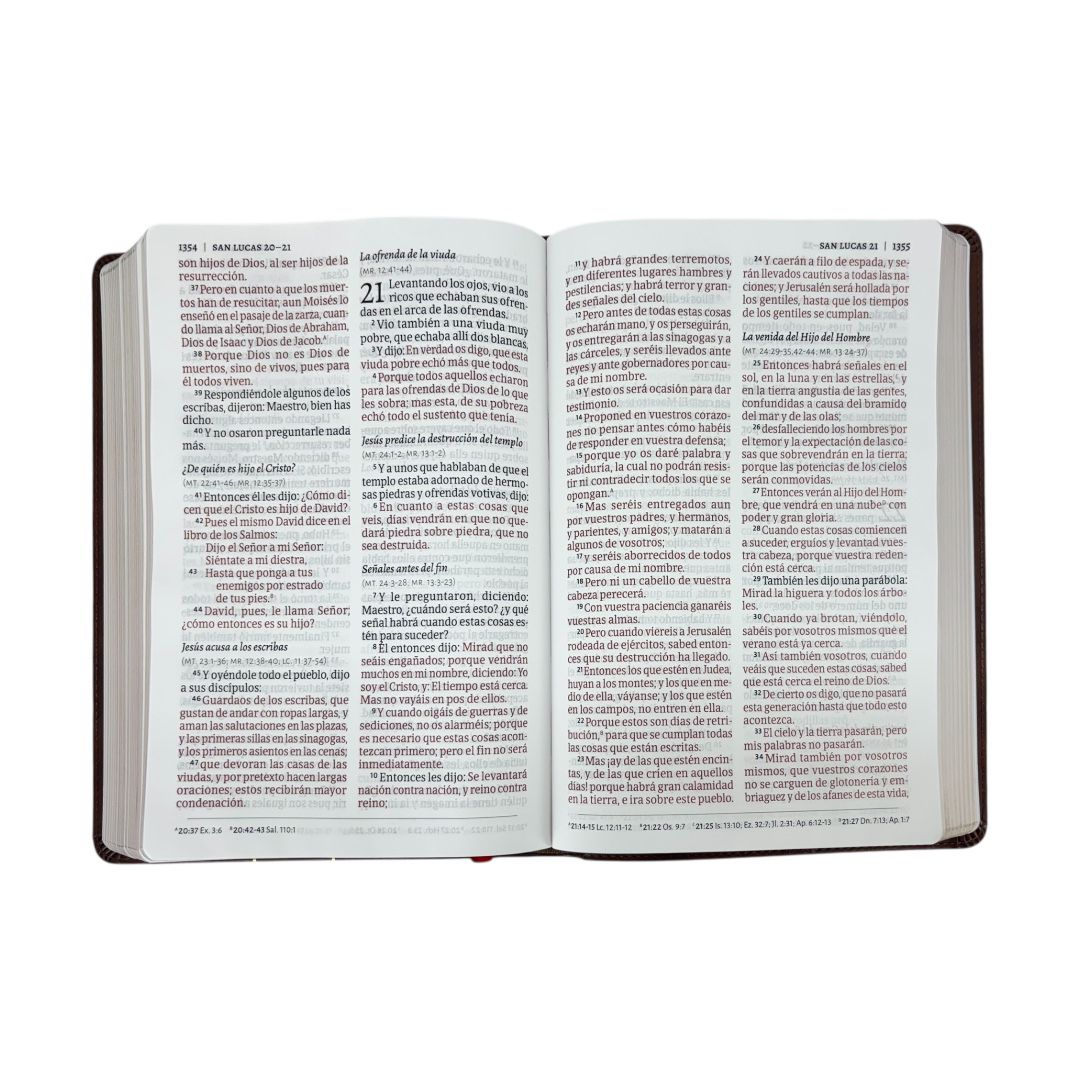 Biblia de Credos y Confesiones RV1960 símil piel café